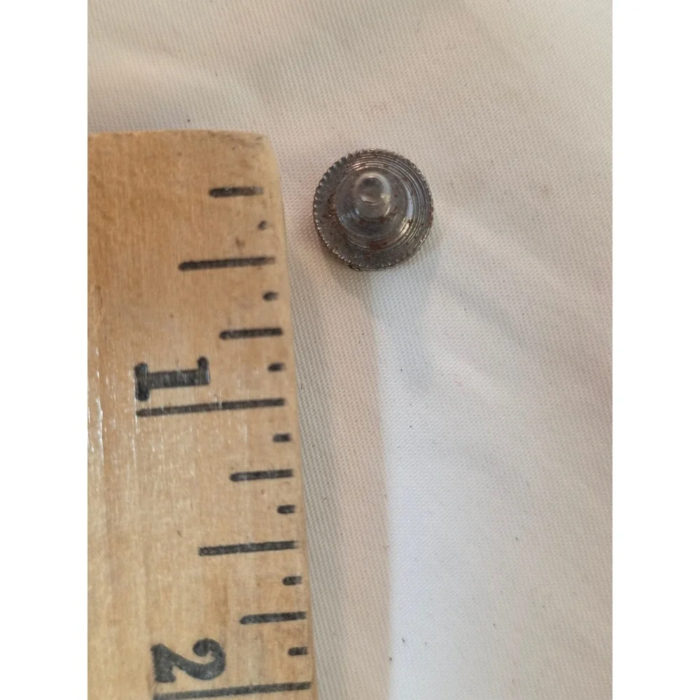 Vintage Metal Sewing Machine Presser Foot Thumb Screw Replacement Part Silver
